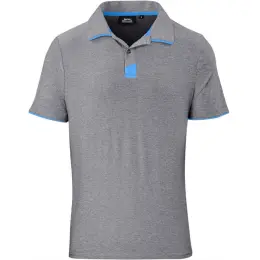 Mens Cypress Golf Shirt Grey Front